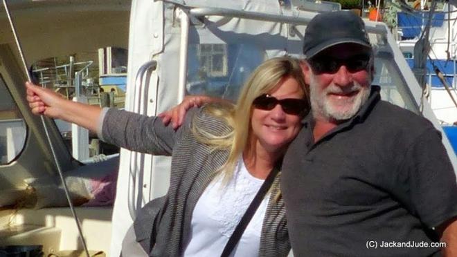 Our hosts Wendy and Barry - Hobart Wooden Boat Festival 2015 © Jack and Jude